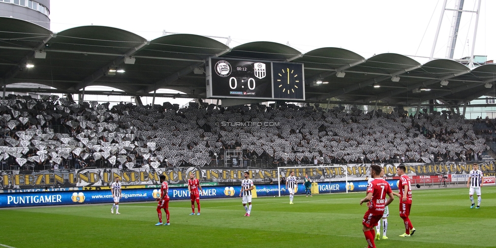 Sturm Graz - LASK
Oesterreichische Fussball Bundesliga, 7. Runde, SK Sturm Graz - LASK, Stadion Liebenau Graz, 14.09.2019. 

Foto zeigt Fans von Sturm mit einer Choreografie
Schlüsselwörter: jewels pyrotechnik