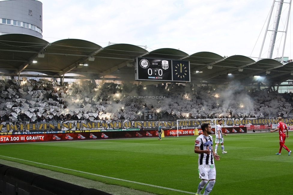 Sturm Graz - LASK
Oesterreichische Fussball Bundesliga, 7. Runde, SK Sturm Graz - LASK, Stadion Liebenau Graz, 14.09.2019. 

Foto zeigt Fans von Sturm mit einer Choreografie
Schlüsselwörter: jewels pyrotechnik