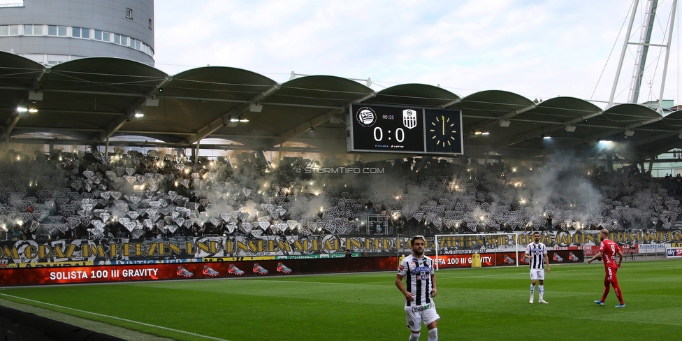 Sturm Graz - LASK
Oesterreichische Fussball Bundesliga, 7. Runde, SK Sturm Graz - LASK, Stadion Liebenau Graz, 14.09.2019. 

Foto zeigt Fans von Sturm mit einer Choreografie
Schlüsselwörter: jewels pyrotechnik