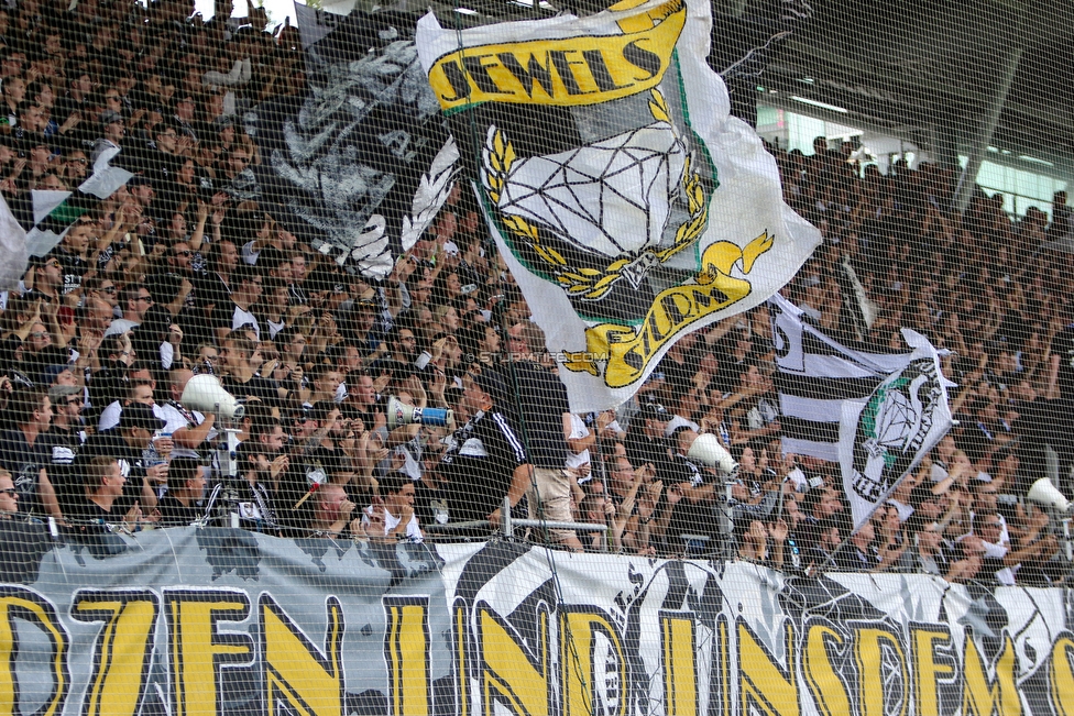 Sturm Graz - LASK
Oesterreichische Fussball Bundesliga, 7. Runde, SK Sturm Graz - LASK, Stadion Liebenau Graz, 14.09.2019. 

Foto zeigt Fans von Sturm
