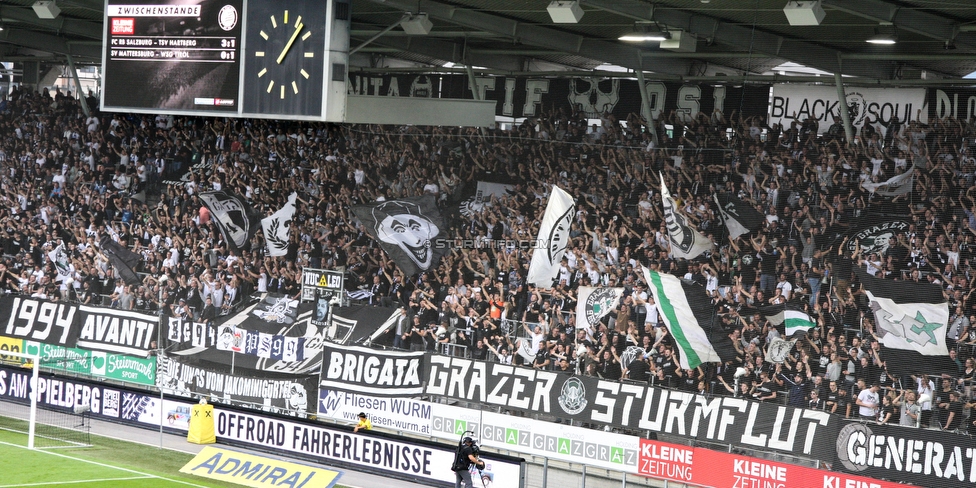 Sturm Graz - LASK
Oesterreichische Fussball Bundesliga, 7. Runde, SK Sturm Graz - LASK, Stadion Liebenau Graz, 14.09.2019. 

Foto zeigt Fans von Sturm
