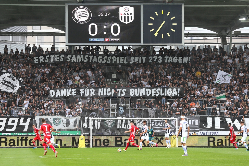 Sturm Graz - LASK
Oesterreichische Fussball Bundesliga, 7. Runde, SK Sturm Graz - LASK, Stadion Liebenau Graz, 14.09.2019. 

Foto zeigt Fans von Sturm
Schlüsselwörter: samstag