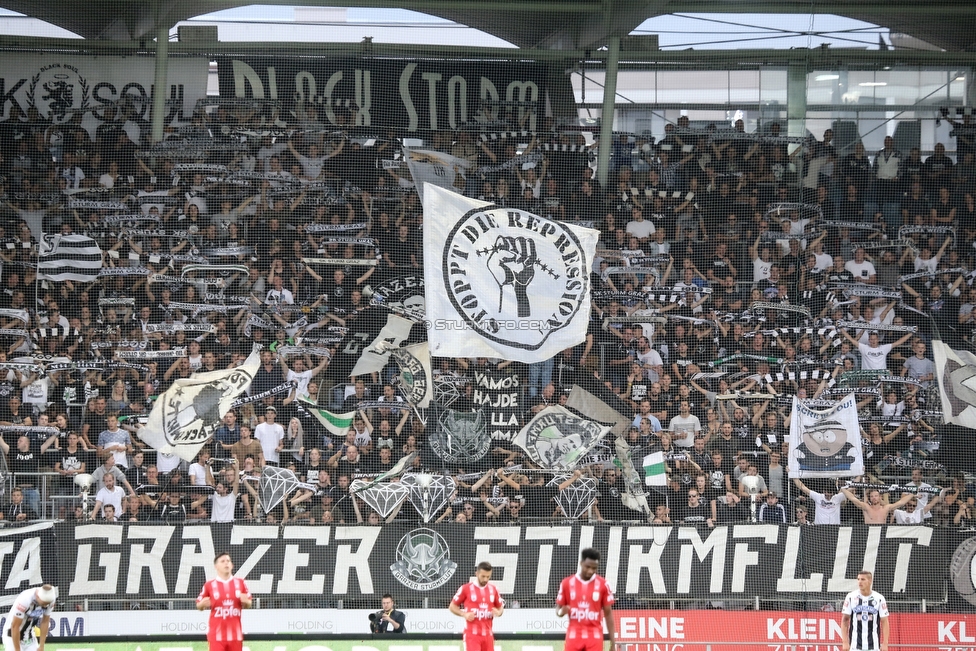 Sturm Graz - LASK
Oesterreichische Fussball Bundesliga, 7. Runde, SK Sturm Graz - LASK, Stadion Liebenau Graz, 14.09.2019. 

Foto zeigt Fans von Sturm
Schlüsselwörter: sturmflut schals