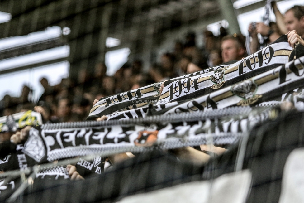 Sturm Graz - LASK
Oesterreichische Fussball Bundesliga, 7. Runde, SK Sturm Graz - LASK, Stadion Liebenau Graz, 14.09.2019. 

Foto zeigt Fans von Sturm
Schlüsselwörter: jewels schals