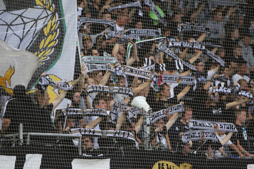 Sturm Graz - LASK
Oesterreichische Fussball Bundesliga, 7. Runde, SK Sturm Graz - LASK, Stadion Liebenau Graz, 14.09.2019. 

Foto zeigt Fans von Sturm
Schlüsselwörter: jewels schals