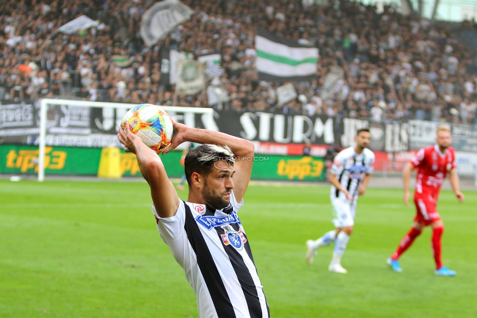 Sturm Graz - LASK
Oesterreichische Fussball Bundesliga, 7. Runde, SK Sturm Graz - LASK, Stadion Liebenau Graz, 14.09.2019. 

Foto zeigt Emanuel Sakic (Sturm)
