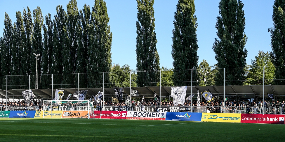 Mattersburg - Sturm Graz
Oesterreichische Fussball Bundesliga, 8. Runde, SV Mattersburg - SK Sturm Graz, Pappelstadion Mattersburg, 21.09.2019. 

Foto zeigt Fans von Sturm
