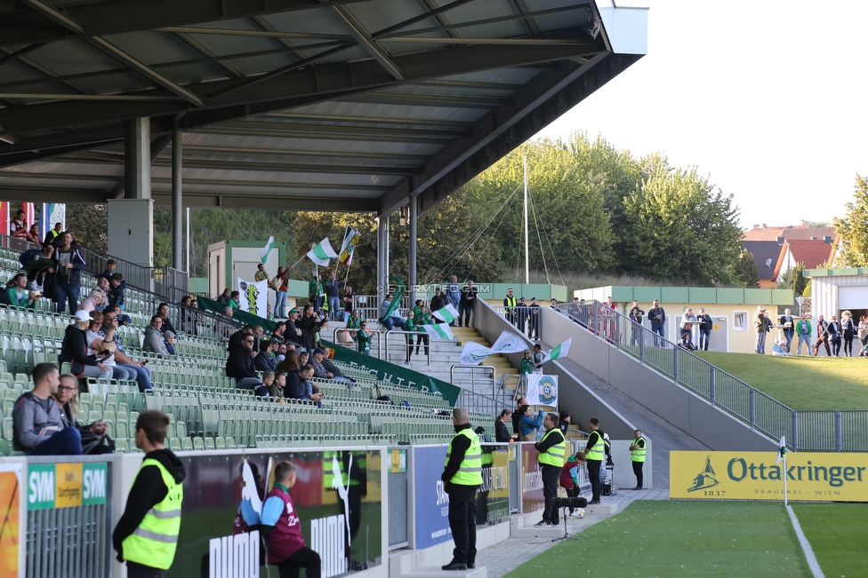 Mattersburg - Sturm Graz
Oesterreichische Fussball Bundesliga, 8. Runde, SV Mattersburg - SK Sturm Graz, Pappelstadion Mattersburg, 21.09.2019. 

Foto zeigt Fans von Sturm
