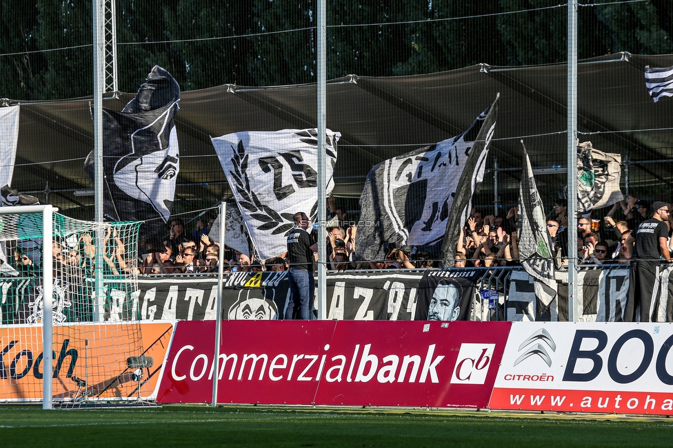 Mattersburg - Sturm Graz
Oesterreichische Fussball Bundesliga, 8. Runde, SV Mattersburg - SK Sturm Graz, Pappelstadion Mattersburg, 21.09.2019. 

Foto zeigt Fans von Sturm
