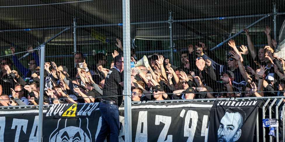 Mattersburg - Sturm Graz
Oesterreichische Fussball Bundesliga, 8. Runde, SV Mattersburg - SK Sturm Graz, Pappelstadion Mattersburg, 21.09.2019. 

Foto zeigt Fans von Sturm
