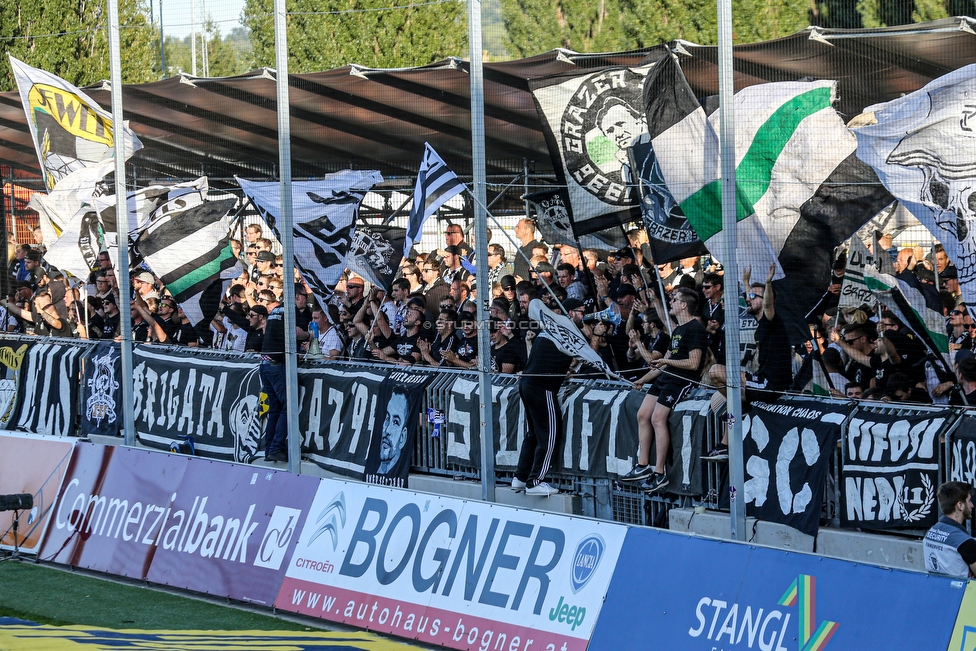 Mattersburg - Sturm Graz
Oesterreichische Fussball Bundesliga, 8. Runde, SV Mattersburg - SK Sturm Graz, Pappelstadion Mattersburg, 21.09.2019. 

Foto zeigt Fans von Sturm
