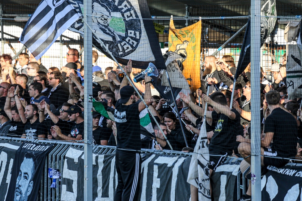 Mattersburg - Sturm Graz
Oesterreichische Fussball Bundesliga, 8. Runde, SV Mattersburg - SK Sturm Graz, Pappelstadion Mattersburg, 21.09.2019. 

Foto zeigt Fans von Sturm
