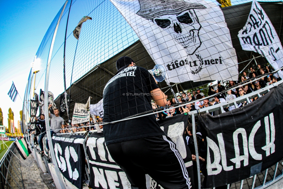 Mattersburg - Sturm Graz
Oesterreichische Fussball Bundesliga, 8. Runde, SV Mattersburg - SK Sturm Graz, Pappelstadion Mattersburg, 21.09.2019. 

Foto zeigt Fans von Sturm
