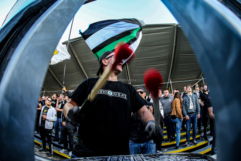 Mattersburg - Sturm Graz
Oesterreichische Fussball Bundesliga, 8. Runde, SV Mattersburg - SK Sturm Graz, Pappelstadion Mattersburg, 21.09.2019. 

Foto zeigt Fans von Sturm
