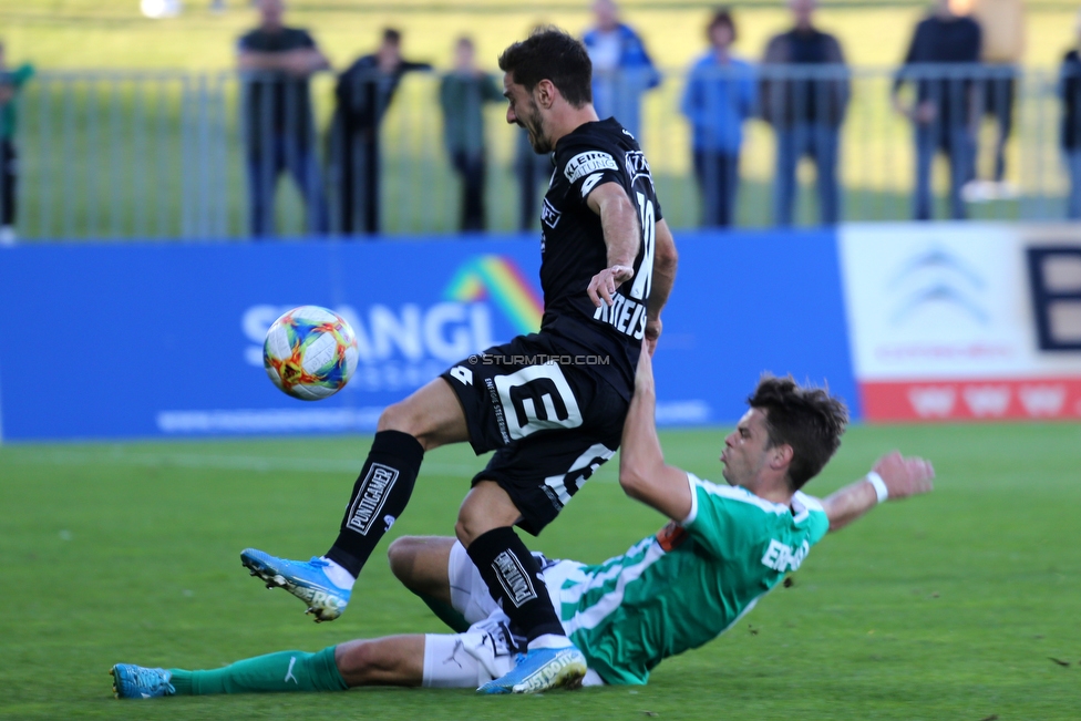 Mattersburg - Sturm Graz
Oesterreichische Fussball Bundesliga, 8. Runde, SV Mattersburg - SK Sturm Graz, Pappelstadion Mattersburg, 21.09.2019. 

Foto zeigt Otar Kiteishvili (Sturm)
