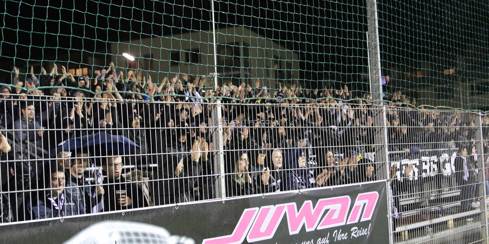 Austria Klagenfurt - Sturm Graz
OEFB Cup, 2. Runde, SK Austria Klagenfurt - SK Sturm Graz, Karawankenblick-Stadion Klagenfurt, 25.09.2019. 

Foto zeigt Fans von Sturm
