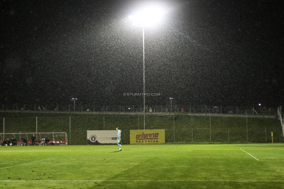 Austria Klagenfurt - Sturm Graz
OEFB Cup, 2. Runde, SK Austria Klagenfurt - SK Sturm Graz, Karawankenblick-Stadion Klagenfurt, 25.09.2019. 

Foto zeigt eine Innenansicht im Karawankenblick-Stadion
