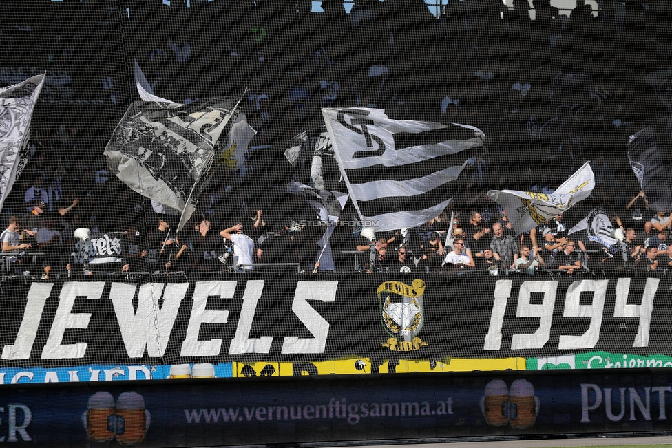 Sturm Graz - Admira Wacker
Oesterreichische Fussball Bundesliga, 9. Runde, SK Sturm Graz - FC Admira Wacker, Stadion Liebenau Graz, 29.09.2019. 

Foto zeigt Fans von Sturm
