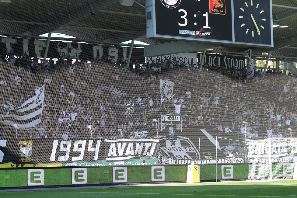 Sturm Graz - Admira Wacker
Oesterreichische Fussball Bundesliga, 9. Runde, SK Sturm Graz - FC Admira Wacker, Stadion Liebenau Graz, 29.09.2019. 

Foto zeigt Fans von Sturm
