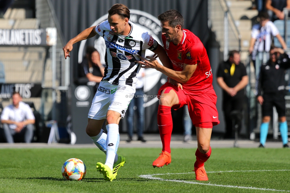 Sturm Graz - Admira Wacker
Oesterreichische Fussball Bundesliga, 9. Runde, SK Sturm Graz - FC Admira Wacker, Stadion Liebenau Graz, 29.09.2019. 

Foto zeigt Stefan Hierlaender (Sturm)
