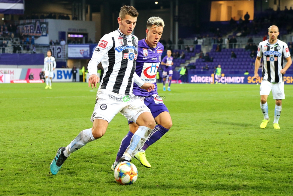 Austria Wien - Sturm Graz
Oesterreichische Fussball Bundesliga, 10. Runde, FK Austria Wien - SK Sturm Graz, Franz Horr Stadion Wien, 06.10.2019. 

Foto zeigt Ivan Ljubic (Sturm)
