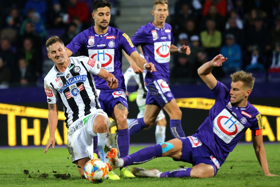 Austria Wien - Sturm Graz
Oesterreichische Fussball Bundesliga, 10. Runde, FK Austria Wien - SK Sturm Graz, Franz Horr Stadion Wien, 06.10.2019. 

Foto zeigt Thorsten Roecher (Sturm)
