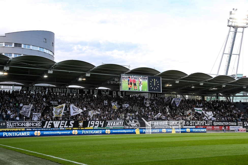 Sturm Graz - Salzburg
Oesterreichische Fussball Bundesliga, 11. Runde, SK Sturm Graz - FC RB Salzburg, Stadion Liebenau Graz, 19.10.2019. 

Foto zeigt Fans von Sturm
