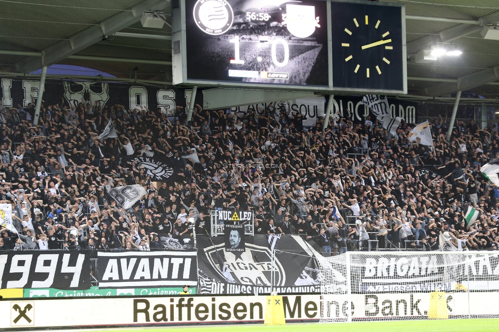 Sturm Graz - Salzburg
Oesterreichische Fussball Bundesliga, 11. Runde, SK Sturm Graz - FC RB Salzburg, Stadion Liebenau Graz, 19.10.2019. 

Foto zeigt Fans von Sturm
