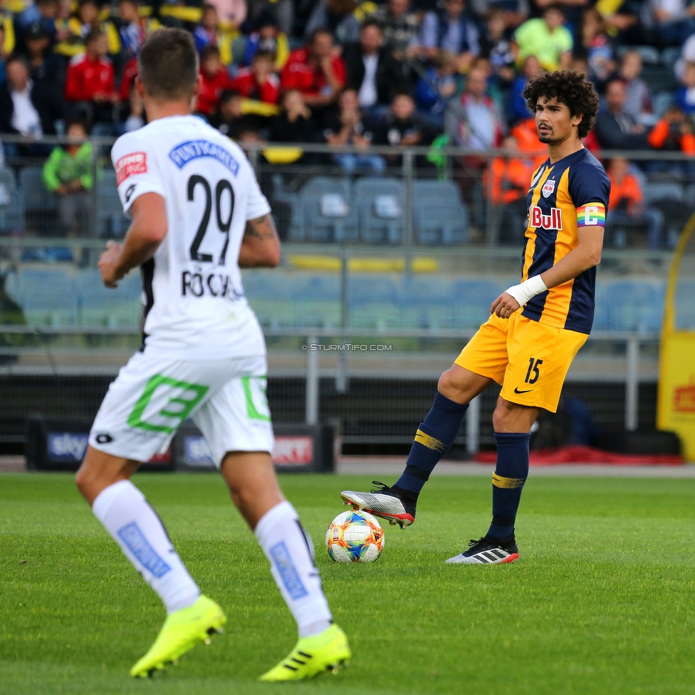 Sturm Graz - Salzburg
Oesterreichische Fussball Bundesliga, 11. Runde, SK Sturm Graz - FC RB Salzburg, Stadion Liebenau Graz, 19.10.2019. 

Foto zeigt Thorsten Roecher (Sturm) und Andre Ramalho (Salzburg)
Schlüsselwörter: fairplay