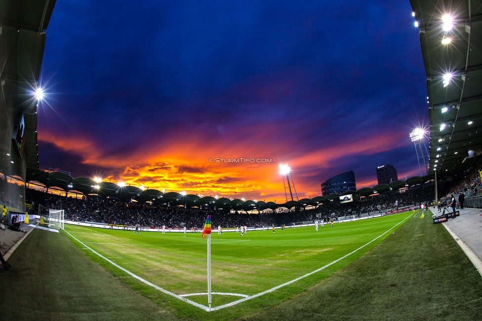 Sturm Graz - Salzburg
Oesterreichische Fussball Bundesliga, 11. Runde, SK Sturm Graz - FC RB Salzburg, Stadion Liebenau Graz, 19.10.2019. 

Foto zeigt eine Innenansicht im Stadion Liebenau
Schlüsselwörter: wetter