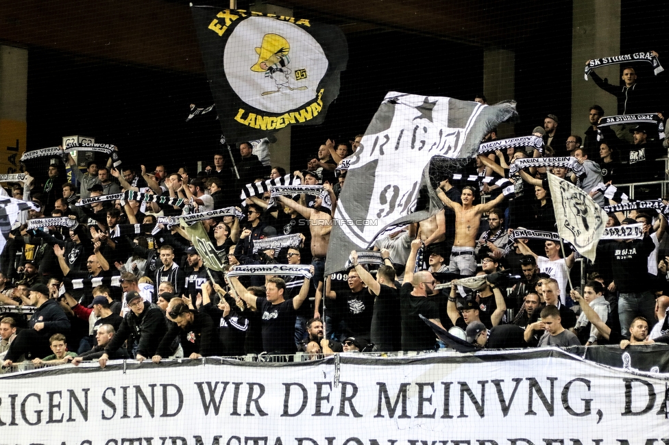 St. Poelten - Sturm Graz
Oesterreichische Fussball Bundesliga, 12. Runde, SKN St. Poelten - SK Sturm Graz, Arena St. Poelten, 26.10.2019. 

Foto zeigt 
