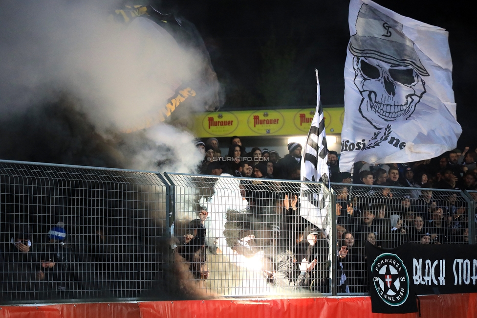 Kapfenberg - Sturm Graz
OEFB Cup, Achtelfinale, Kapfenberger SV - SK Sturm Graz, Franz-Fekete-Stadion Kapfenberg, 29.10.2019. 

Foto zeigt Fans von Sturm
Schlüsselwörter: pyrotechnik