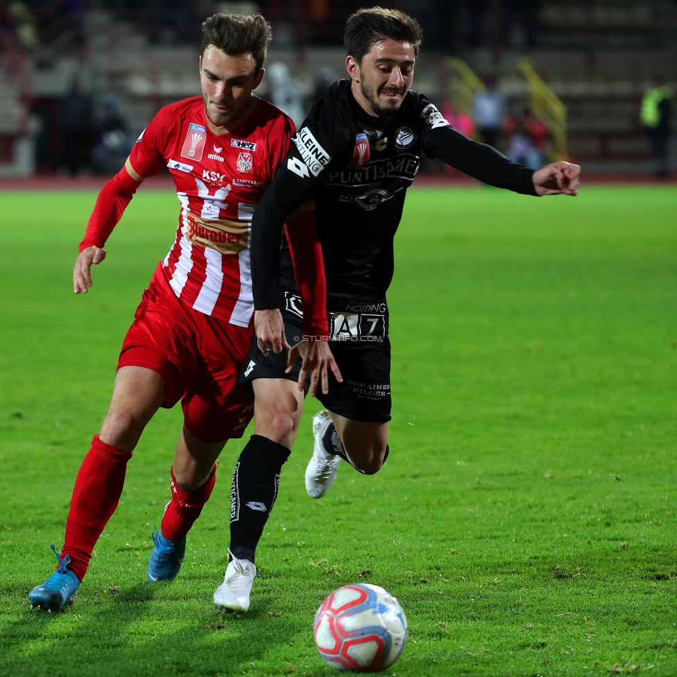 Kapfenberg - Sturm Graz
OEFB Cup, Achtelfinale, Kapfenberger SV - SK Sturm Graz, Franz-Fekete-Stadion Kapfenberg, 29.10.2019. 

Foto zeigt Otar Kiteishvili (Sturm)
