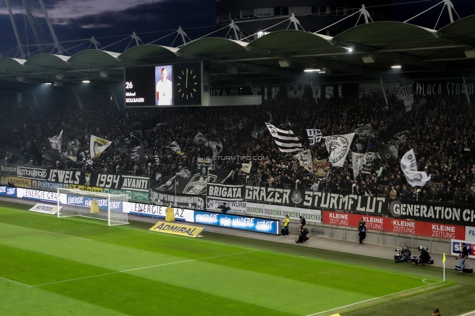 Sturm Graz - Wolfsberg
Oesterreichische Fussball Bundesliga, 13. Runde, SK Sturm Graz - Wolfsberger AC, Stadion Liebenau Graz, 02.11.2019. 

Foto zeigt Fans von Sturm
