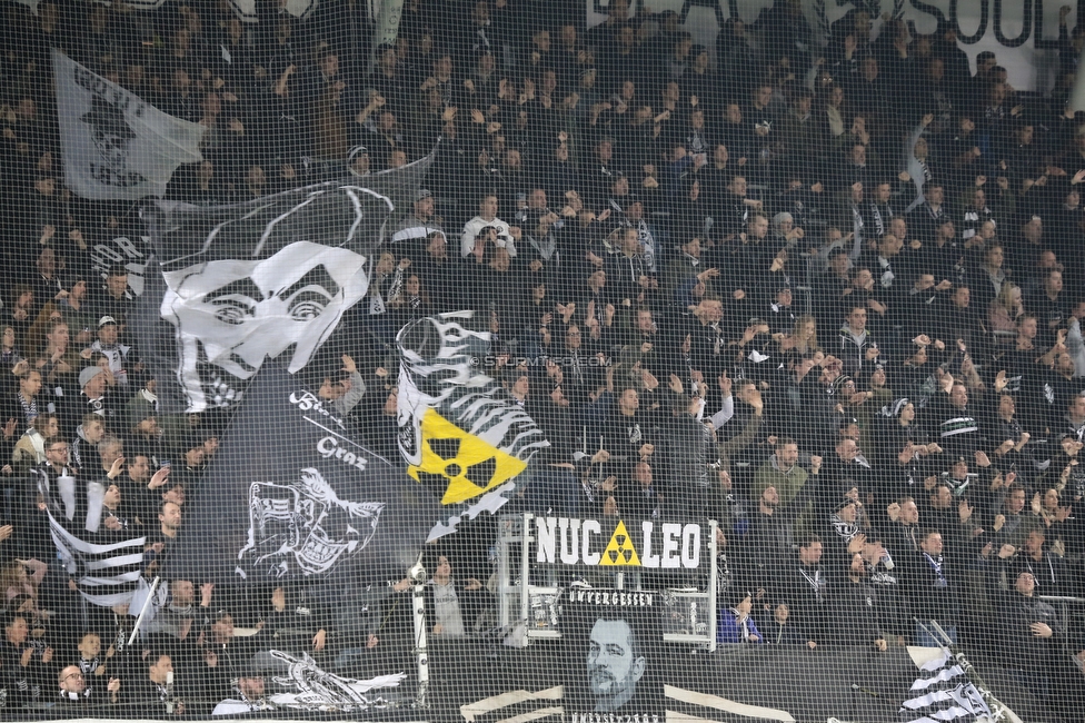 Sturm Graz - Wolfsberg
Oesterreichische Fussball Bundesliga, 13. Runde, SK Sturm Graz - Wolfsberger AC, Stadion Liebenau Graz, 02.11.2019. 

Foto zeigt Fans von Sturm
Schlüsselwörter: brigata