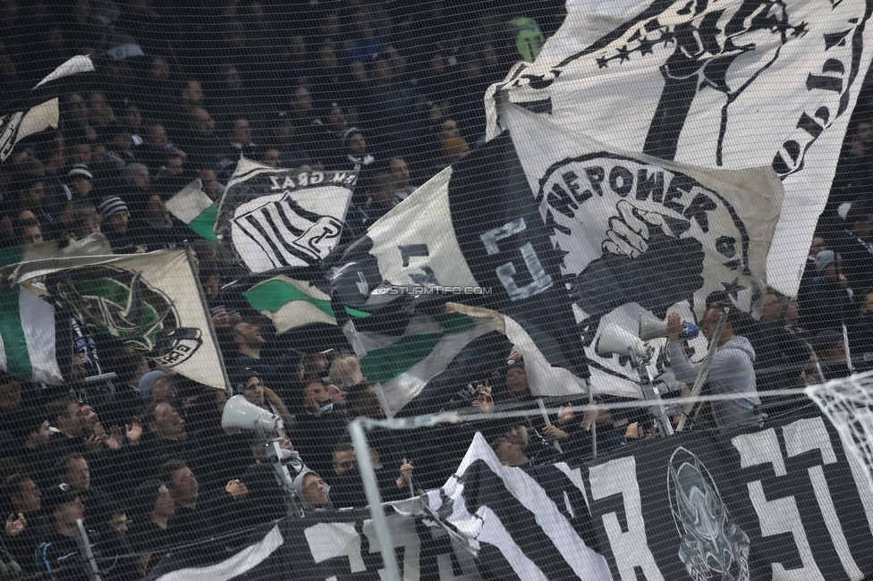 Sturm Graz - Wolfsberg
Oesterreichische Fussball Bundesliga, 13. Runde, SK Sturm Graz - Wolfsberger AC, Stadion Liebenau Graz, 02.11.2019. 

Foto zeigt Fans von Sturm
