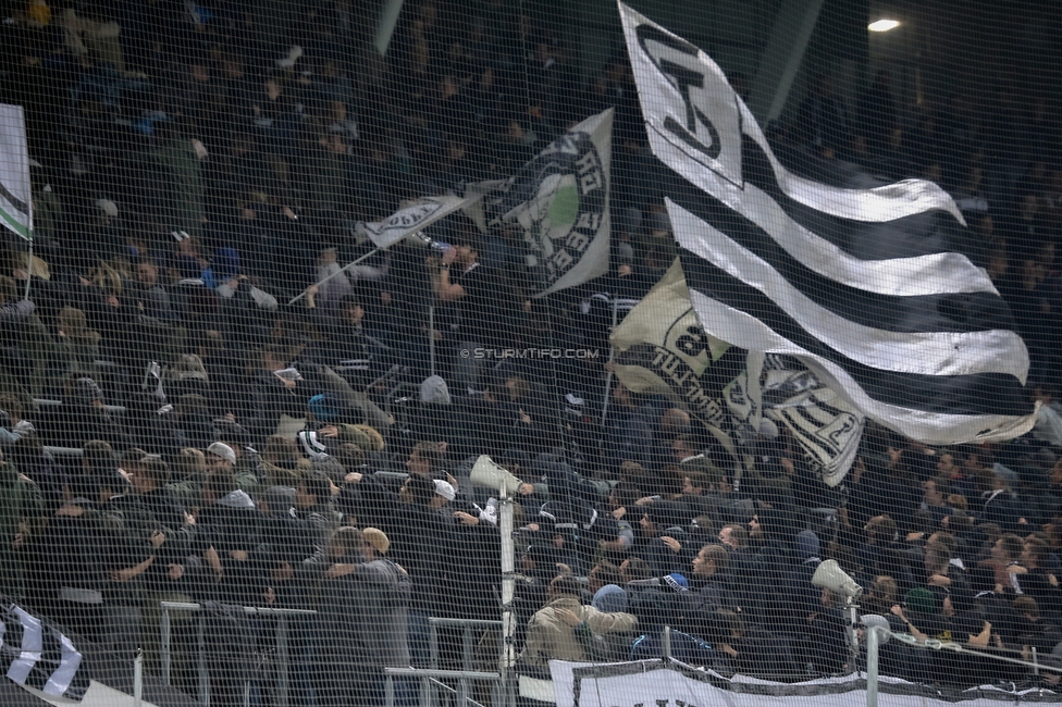 Sturm Graz - Wolfsberg
Oesterreichische Fussball Bundesliga, 13. Runde, SK Sturm Graz - Wolfsberger AC, Stadion Liebenau Graz, 02.11.2019. 

Foto zeigt Fans von Sturm
