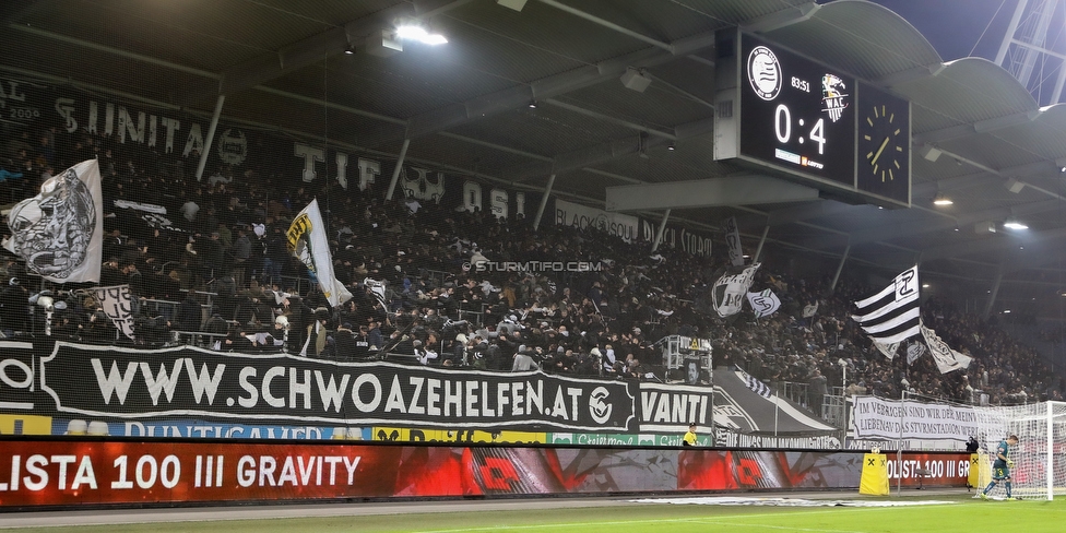 Sturm Graz - Wolfsberg
Oesterreichische Fussball Bundesliga, 13. Runde, SK Sturm Graz - Wolfsberger AC, Stadion Liebenau Graz, 02.11.2019. 

Foto zeigt Fans von Sturm
