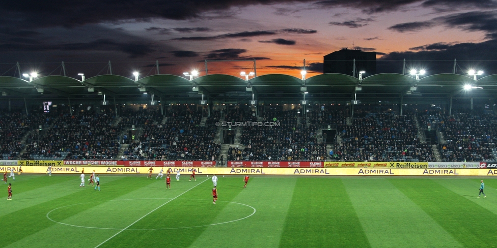 Sturm Graz - Wolfsberg
Oesterreichische Fussball Bundesliga, 13. Runde, SK Sturm Graz - Wolfsberger AC, Stadion Liebenau Graz, 02.11.2019. 

Foto zeigt eine Innenansicht im Stadion Liebenau
Schlüsselwörter: wetter