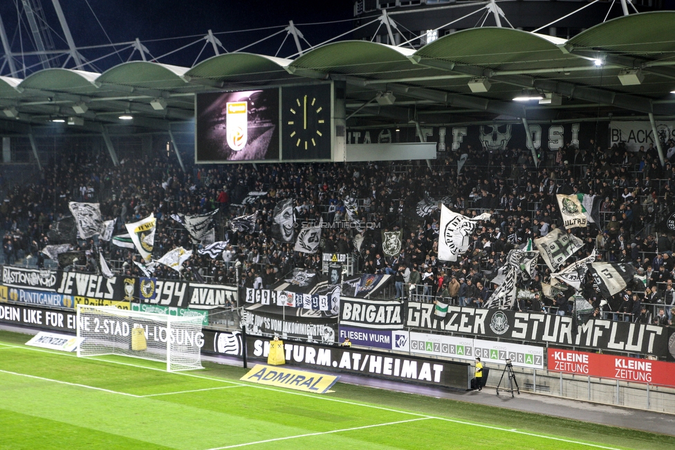 Sturm Graz - Hartberg
Oesterreichische Fussball Bundesliga, 14. Runde, SK Sturm Graz - TSV Hartberg, Stadion Liebenau Graz, 09.11.2019. 

Foto zeigt Fans von Sturm
