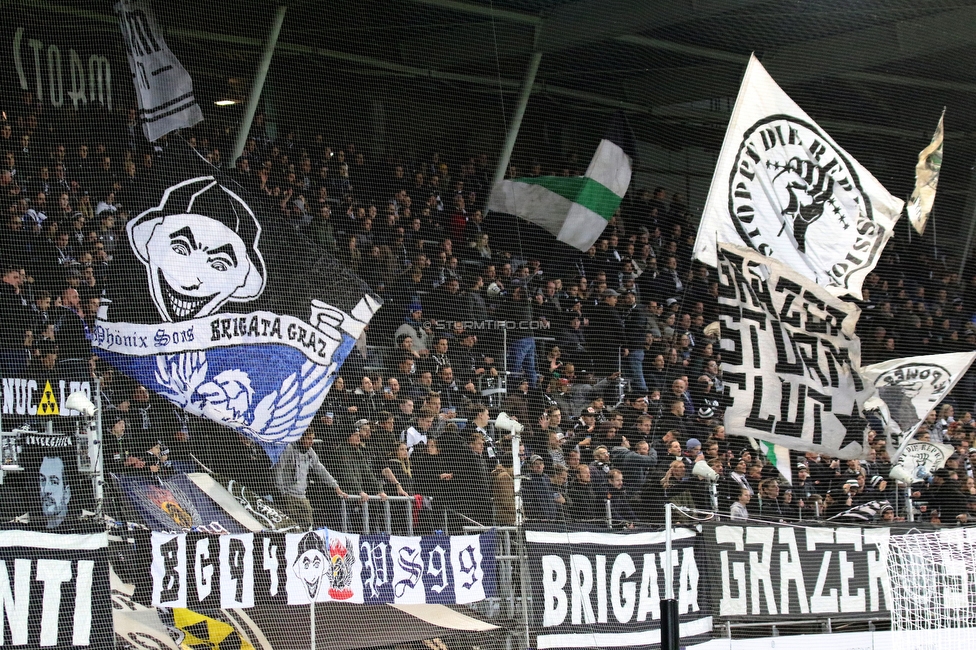 Sturm Graz - Hartberg
Oesterreichische Fussball Bundesliga, 14. Runde, SK Sturm Graz - TSV Hartberg, Stadion Liebenau Graz, 09.11.2019. 

Foto zeigt Fans von Sturm
