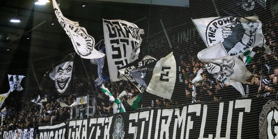 Sturm Graz - Hartberg
Oesterreichische Fussball Bundesliga, 14. Runde, SK Sturm Graz - TSV Hartberg, Stadion Liebenau Graz, 09.11.2019. 

Foto zeigt Fans von Sturm
Schlüsselwörter: sturmflut