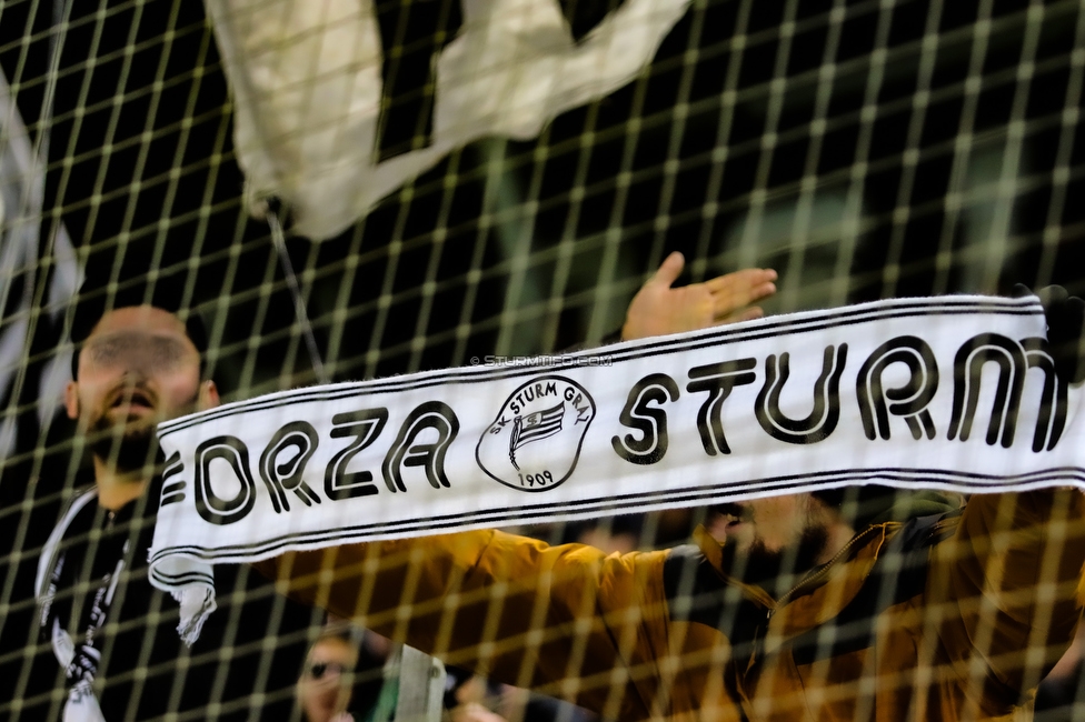 Sturm Graz - Hartberg
Oesterreichische Fussball Bundesliga, 14. Runde, SK Sturm Graz - TSV Hartberg, Stadion Liebenau Graz, 09.11.2019. 

Foto zeigt Fans von Sturm
Schlüsselwörter: schals