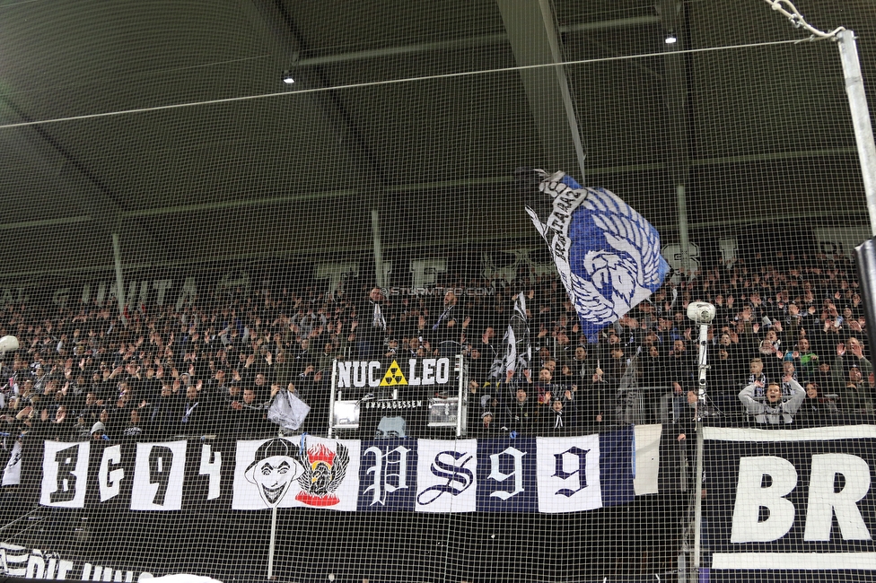 Sturm Graz - Hartberg
Oesterreichische Fussball Bundesliga, 14. Runde, SK Sturm Graz - TSV Hartberg, Stadion Liebenau Graz, 09.11.2019. 

Foto zeigt Fans von Sturm
Schlüsselwörter: brigata