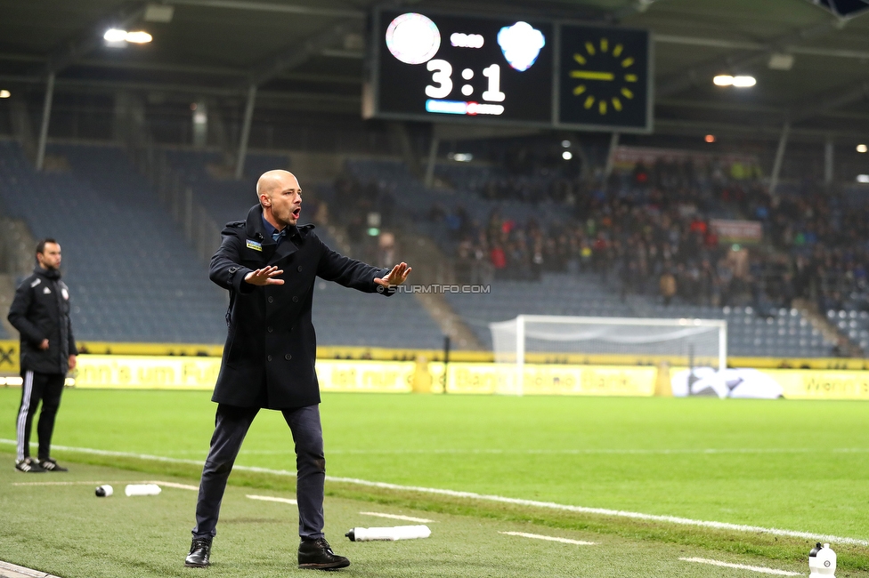 Sturm Graz - Hartberg
Oesterreichische Fussball Bundesliga, 14. Runde, SK Sturm Graz - TSV Hartberg, Stadion Liebenau Graz, 09.11.2019. 

Foto zeigt Nestor El Maestro (Cheftrainer Sturm)
