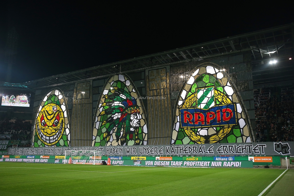 Rapid Wien - Sturm Graz
Oesterreichische Fussball Bundesliga, 15. Runde, SK Rapid Wien - SK Sturm Graz, Weststadion Wien, 24.11.2019. 

Foto zeigt Fans von Rapid mit einer Choreografie
