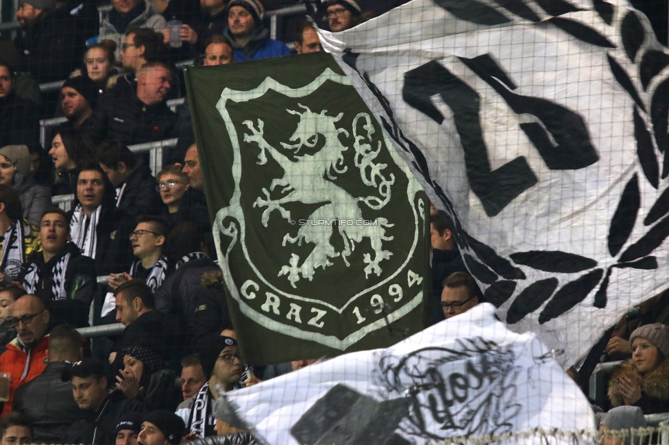 Rapid Wien - Sturm Graz
Oesterreichische Fussball Bundesliga, 15. Runde, SK Rapid Wien - SK Sturm Graz, Weststadion Wien, 24.11.2019. 

Foto zeigt Fans von Sturm
Schlüsselwörter: brigata