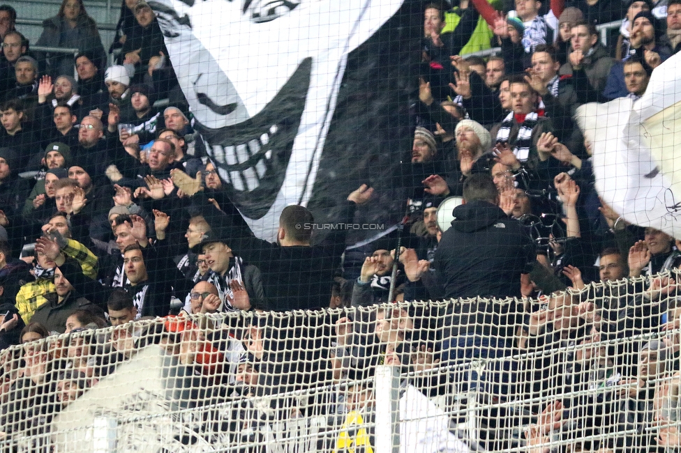 Rapid Wien - Sturm Graz
Oesterreichische Fussball Bundesliga, 15. Runde, SK Rapid Wien - SK Sturm Graz, Weststadion Wien, 24.11.2019. 

Foto zeigt Fans von Sturm
Schlüsselwörter: brigata vorsaenger