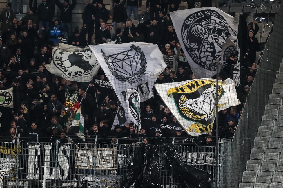 WSG Tirol - Sturm Graz
Oesterreichische Fussball Bundesliga, 16. Runde, WSG Tirol - SK Sturm Graz, Tivoli Neu Innsbruck, 30.11.2019. 

Foto zeigt Fans von Sturm
Schlüsselwörter: jewels