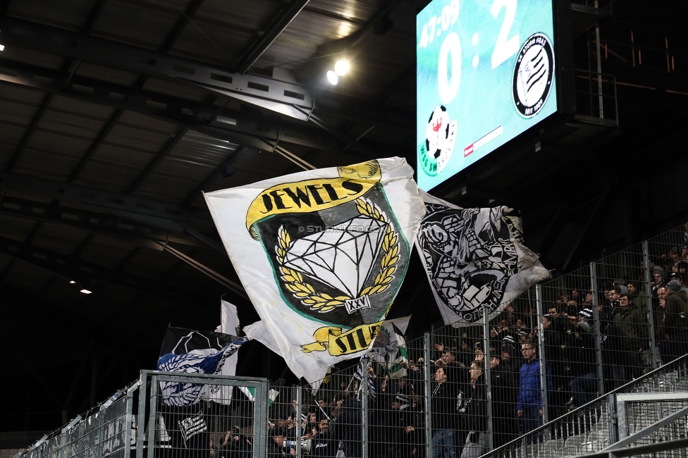 WSG Tirol - Sturm Graz
Oesterreichische Fussball Bundesliga, 16. Runde, WSG Tirol - SK Sturm Graz, Tivoli Neu Innsbruck, 30.11.2019. 

Foto zeigt Fans von Sturm
Schlüsselwörter: jewels